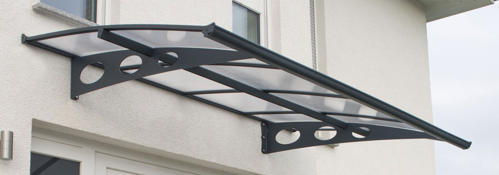 clear plexiglass awning